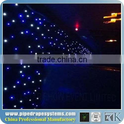 Cheap RK Colorful LED Star Curtain Backdrop For Christmas
