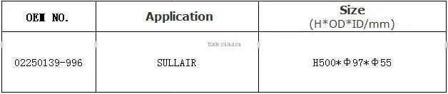 02250139-996 oil filter manufacturer in China