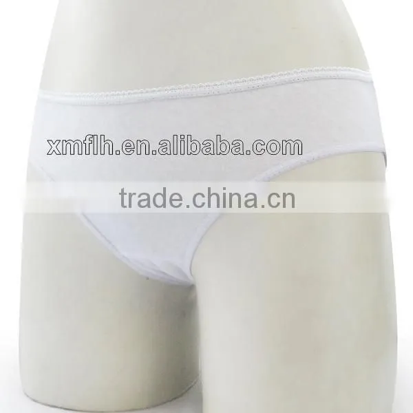 factory price ladies disposable cotton underwear for travel/home use/salon/hospital/spa