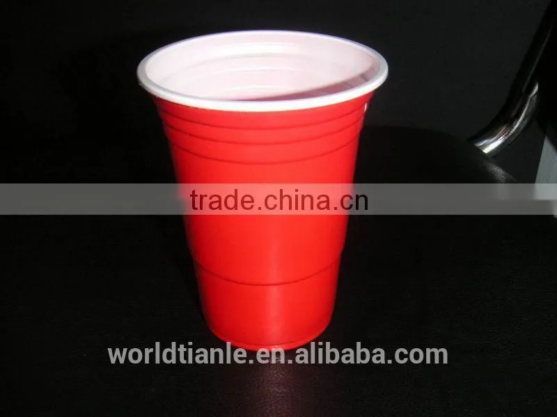 Green recycled and biodegradable disposable plastic measuring cups