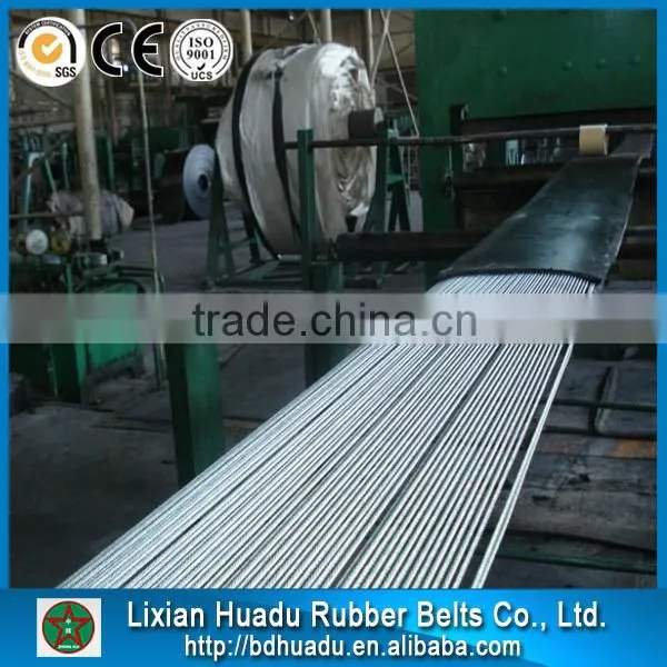 China top 10 EP100 Steel Cord Rubber Conveyor Belt for stone