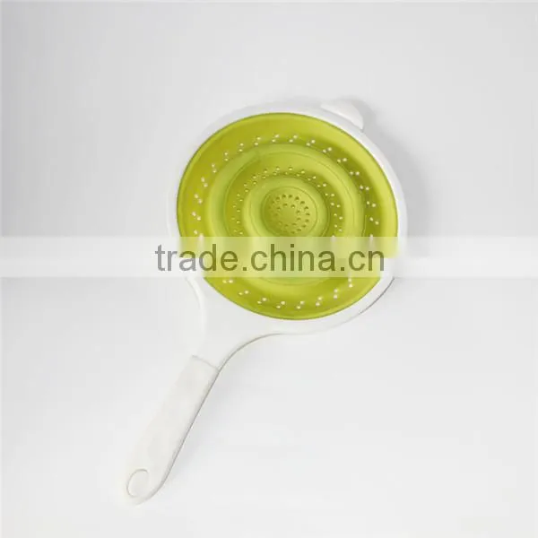 Colorful handle mini stainless steel colander