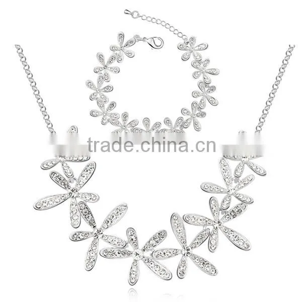 crystal beautiful wholesale jewelry set, bridal jewelry set