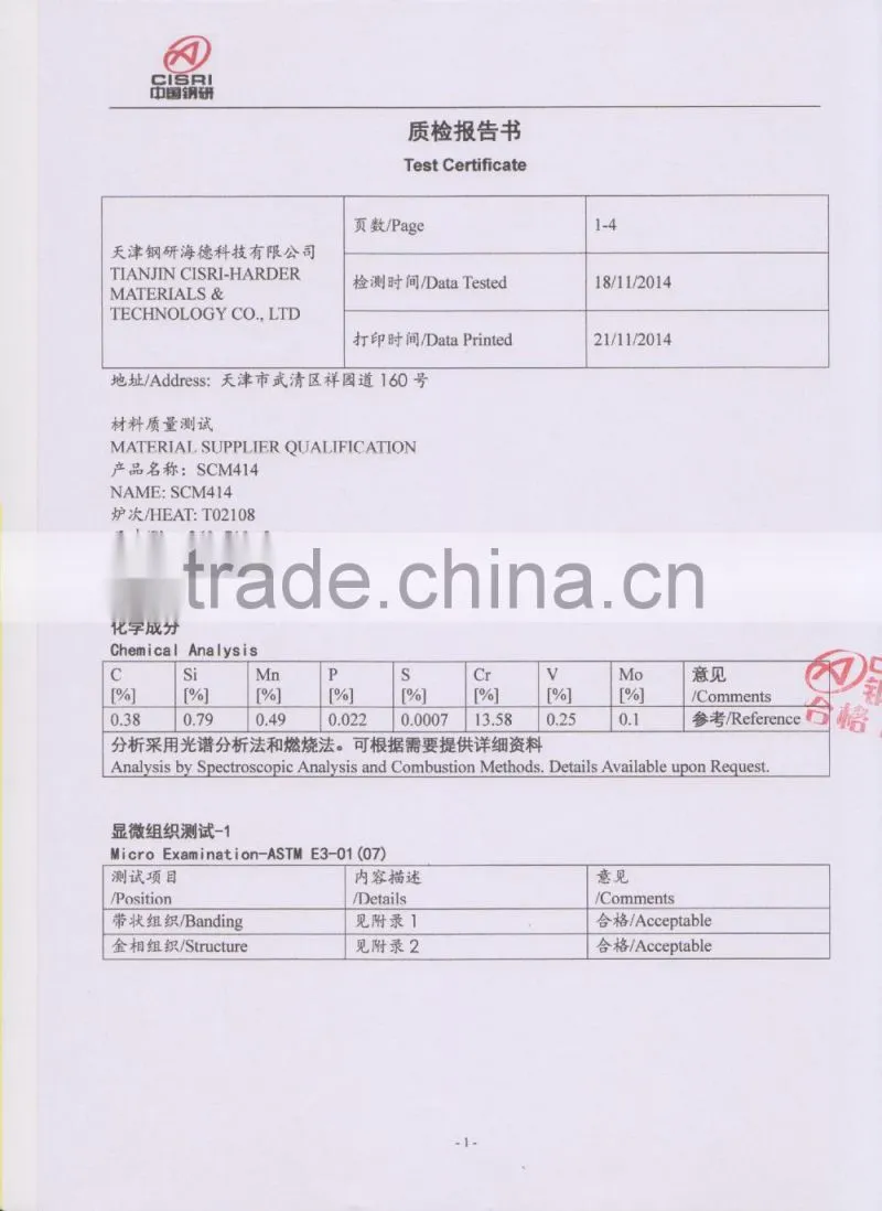 2083 ISO-B Mould Steel Plate