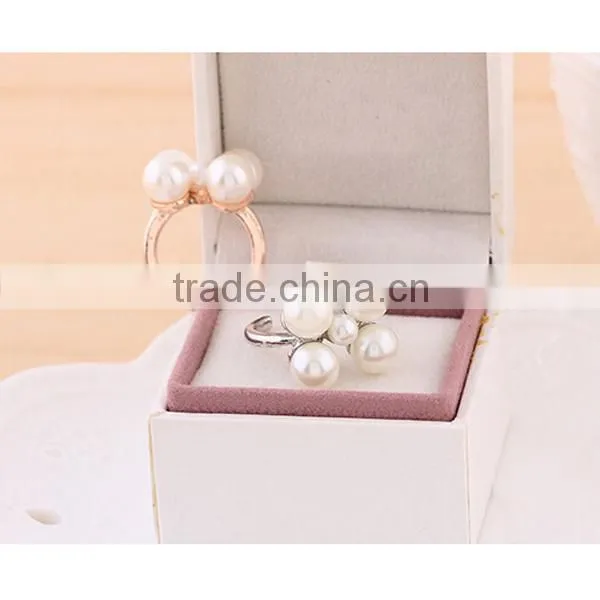 gold silver color pearl style photo jewelry finger rings