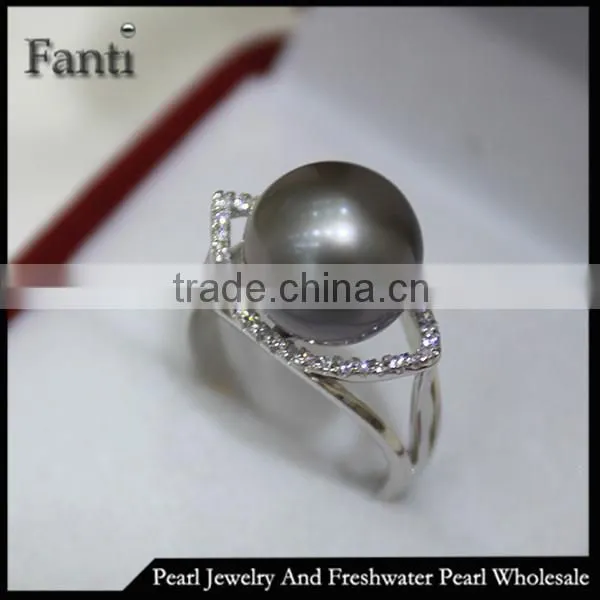 latest design pearl price natural pearl ring real 925 silver ring