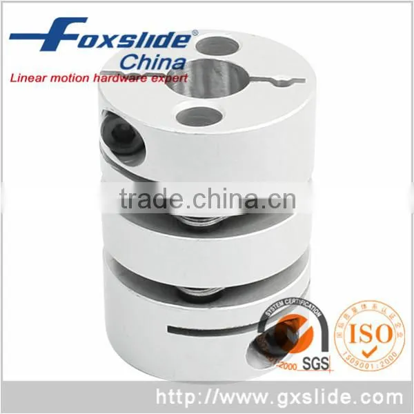 Gear Motor and Ballscrew Shaft Double Disc Couplings With Clamps 12 to 15 mm OD 44x50mm