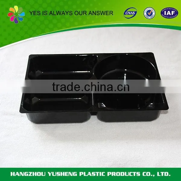 Plastic material food use microwave tray