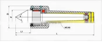 Heavy Duty Live Center / MT4 Live Center / Lathe Live Center for CNC Tool