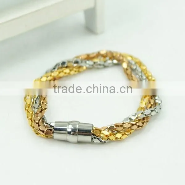 Stainless steel mesh chain bracelet