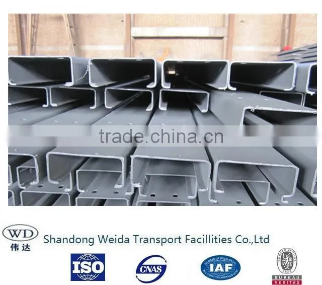 Highway Guardrail used Galvanized Steel beam Post C type Post