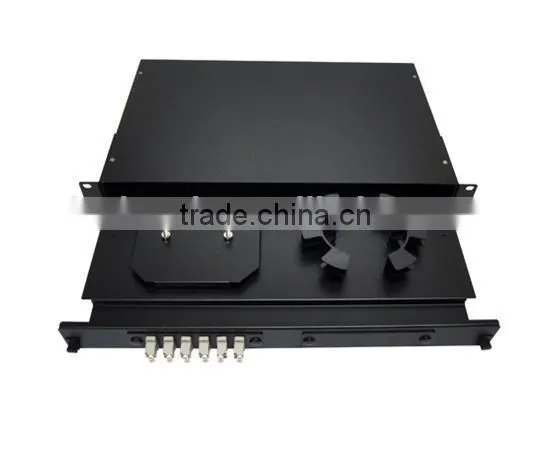 Multimode LC Duplex Fiber Patch Panel, 12 Port, 1U