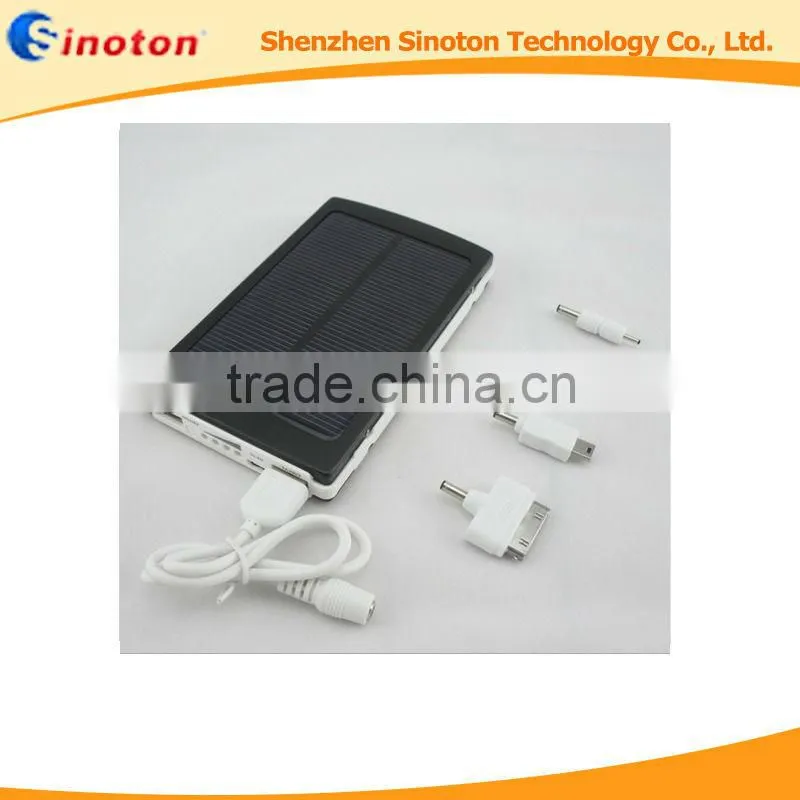 Universal 10000mah Solar Panel Charger battery For Laptop Mobile Cell Phone USB