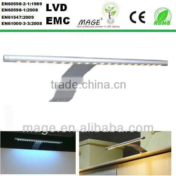 led light in study on the shelf