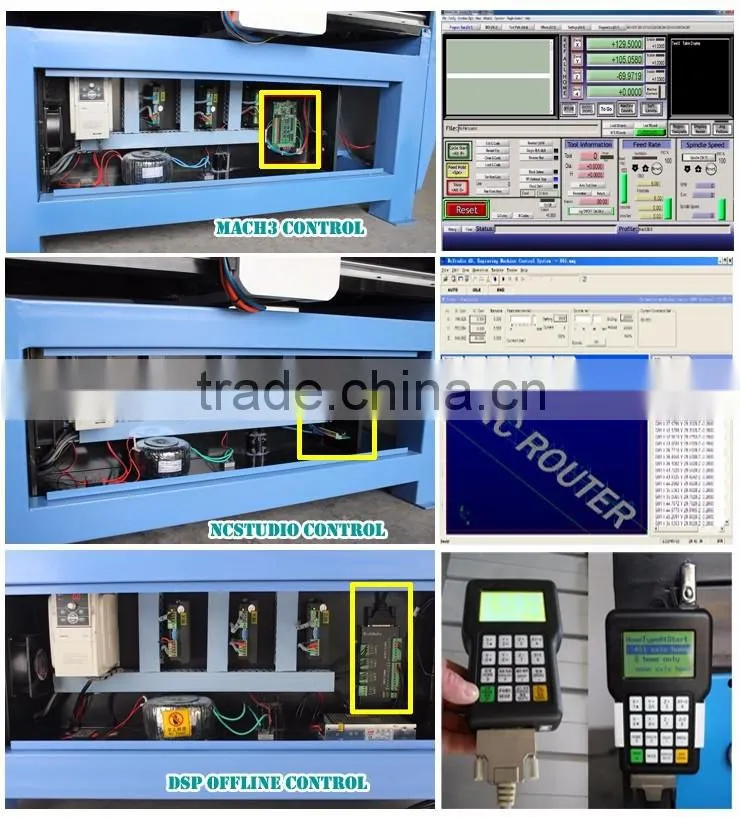 Factory Price Simple Operation 6090 CNC Router With Ballscrew Transmission PCI NCStudio Control Wireless Handle 600*900MM