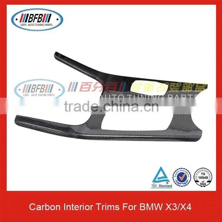 Carbon Fiber Interior Trims X3 X4 Car Dashboard 6PCS For BMW X Series Carbon Accessores