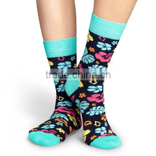 custom classic happy mens fashion socks wholesale