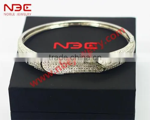 Factory offer hot sale bangle, 2013 new design silver bangle