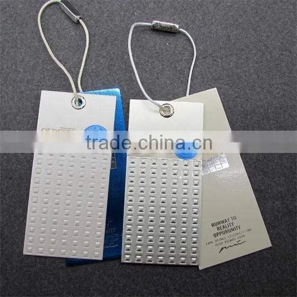 Full Square Embossed Tags For Clothing