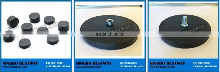 Industrial Used Flexible Rubber Coated Magnets Pot