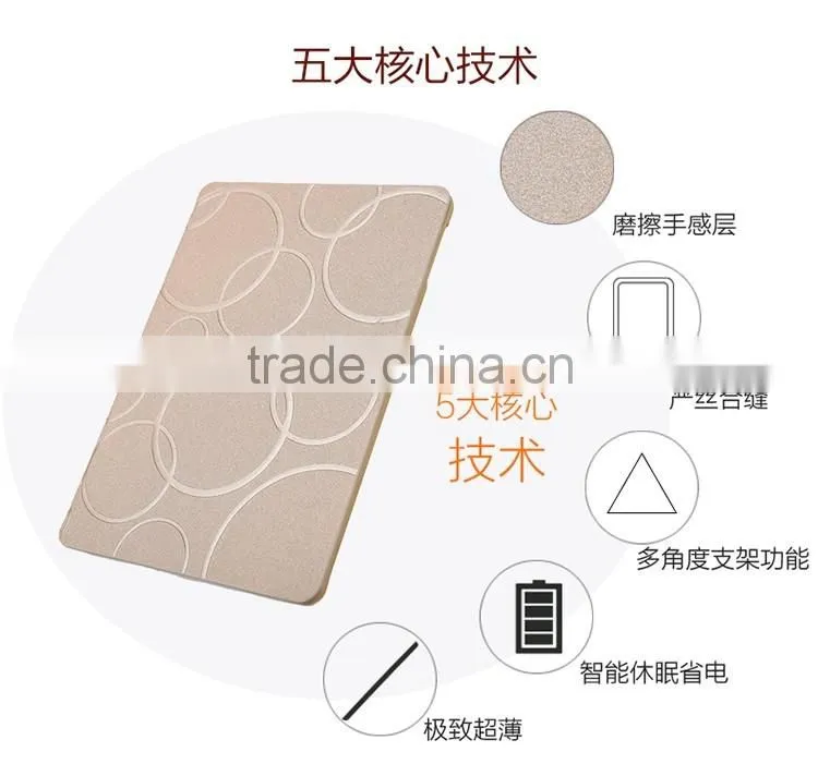 New arrival super thin PU leather flip case for ipad mini4