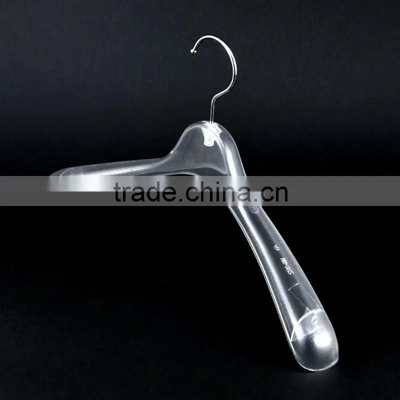 Transparent Plastic Suit Hanger for Boutique Dresses