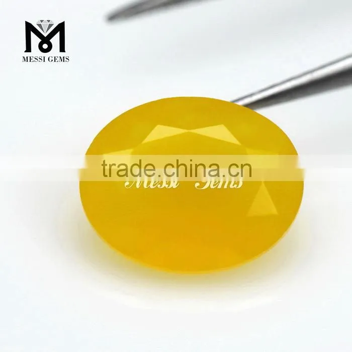 Hot Sell Oval 8x10 Yellow Stone Agate