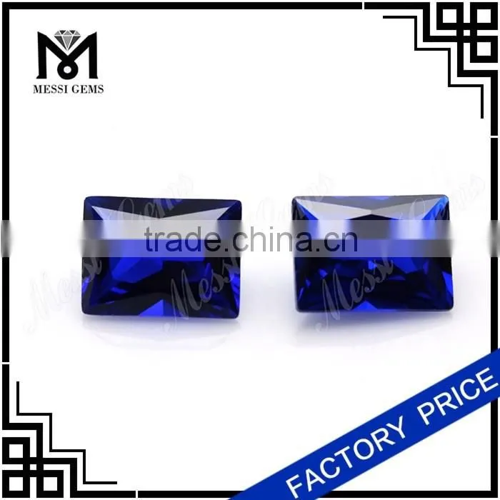 2015 New Arrival Baguette 6 x 8 Wholesale 112# Blue Spinel