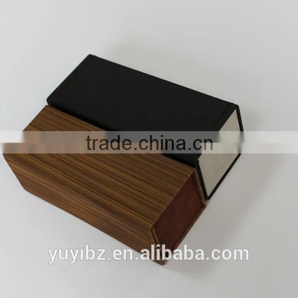 wood twill folding glasses box square sunglasses case