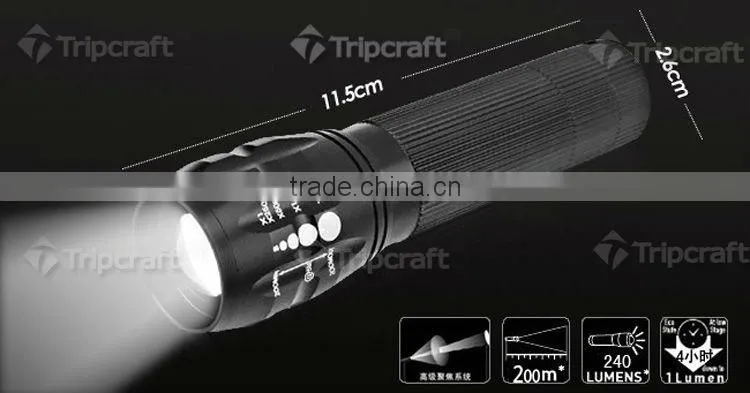 Bicycle led Light 5 Watt 300-500 Lumens Q5 LED Bike Light Black Bicycle Front Torch