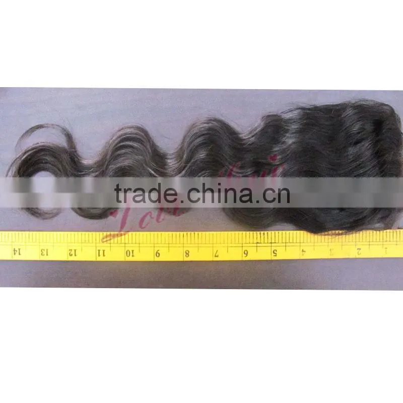 4x4 size full lace closure unprocessed 100% mongolian virgin hair wholesale virgin Hair deep wave Closure
