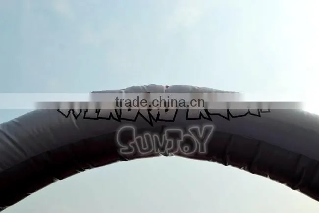 Outdoor Adult Xtreme Rush Inflatable obstacle Course / Castle Slide With Climbing Wall