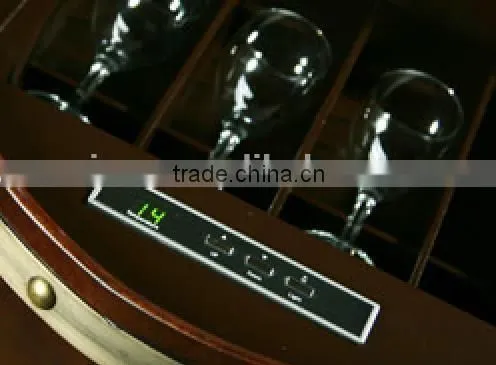 18 Bottles 48L Oak wood wine barrel cabinet
