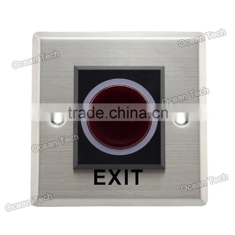 12V Aluminum Panel infrared no touch exit button for access control