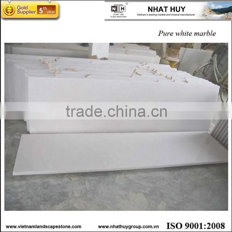 snow white marble polished