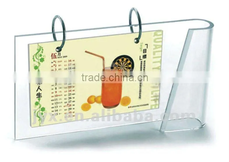 fashionable elegant acrylic custom desk calendar
