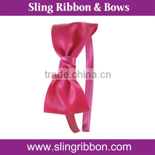 Cheap Solid Grosgrain Ribbon Bows Headband