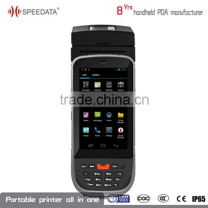 Window 6.5 Mobile Phone Printer Barcode Scanner Android4.0 Handheld Smart Phone Reader Terminal Portable Printer Oem Odm