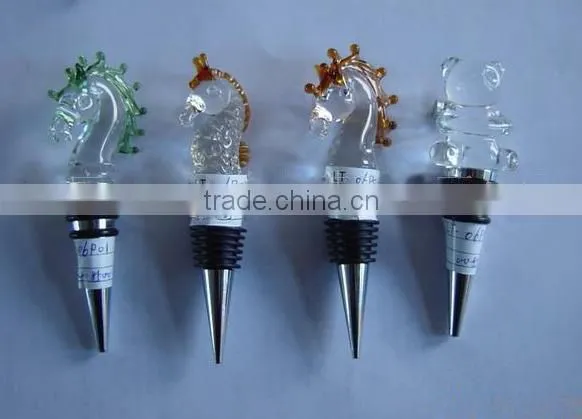 3d crystal wine stopper