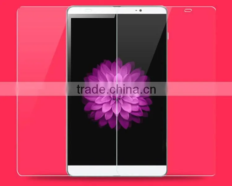 Custom made 8 inch 9h tempered glass cell phone screen protector for huawei M2