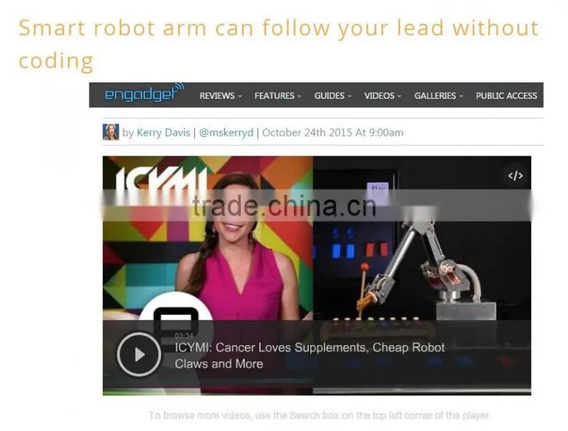 7Bot 6 axis CNC aluminium arduino light robot arm