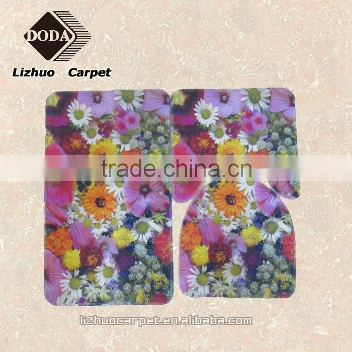 Cheap Printed PVC backing bath rug