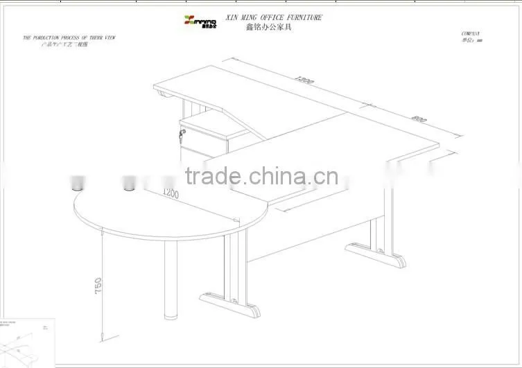 modern furniture ,office furniture ,office desk B-19