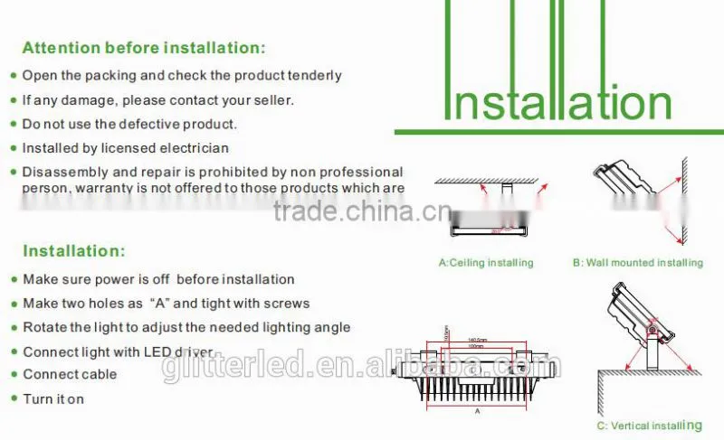 High bright Outdoor IIP66 led garden light 30w with CRI>80 PF>0.95 5 Years Warranty