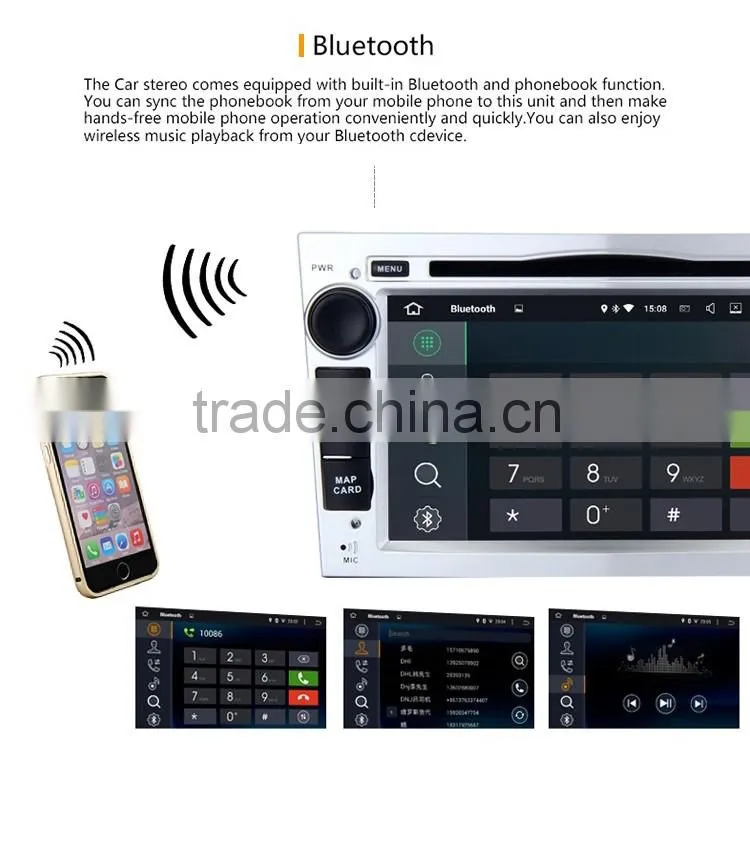 7 Inch Wifi Android 5.1.1 car audio dvd player gps navigation system for Opel Antara