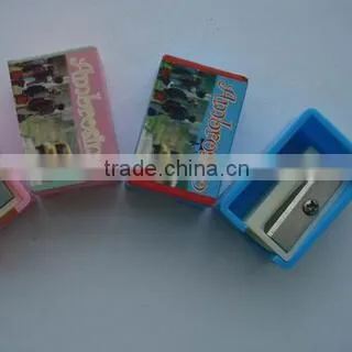 custom logo printed unique pencil sharpener for promotion
