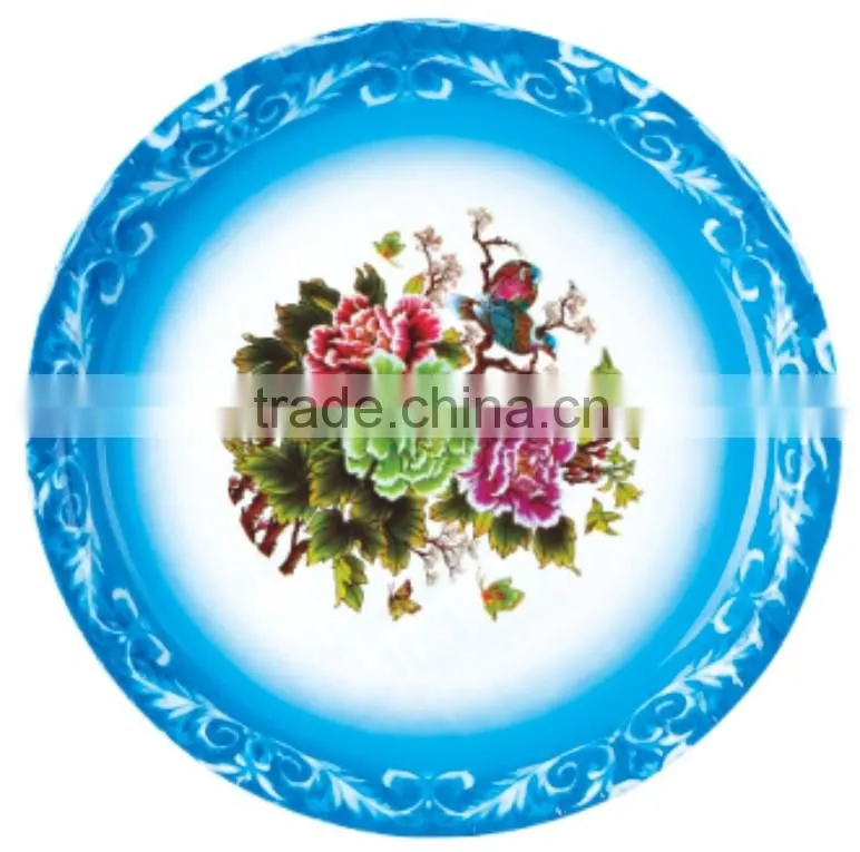 China design plastic porcelain plate