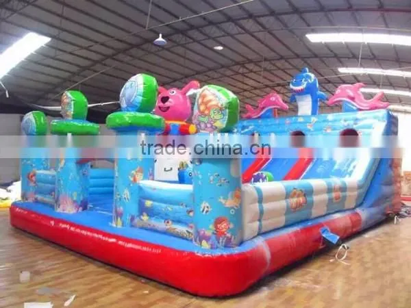 Cheap bouncy castle for sale , inflatable bouncy castle with slide , commercial bouncy castle