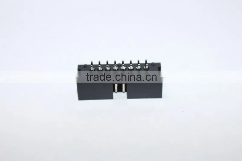 2.54mm black r/a Box Header Connector 10~40 pin