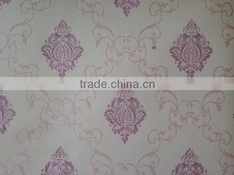 times small damask flowers vinyl wallpaper